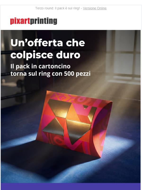 Questa mette k.o.! Sconti per 500 copie!