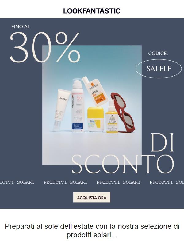 Fino al -30% | Protezione solare & abbronzanti