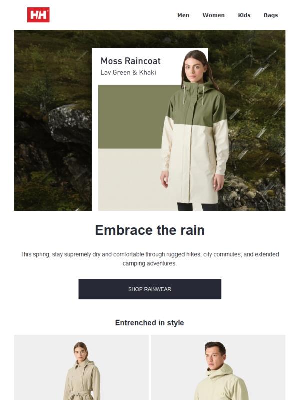 Just dropped: new rainwear collection