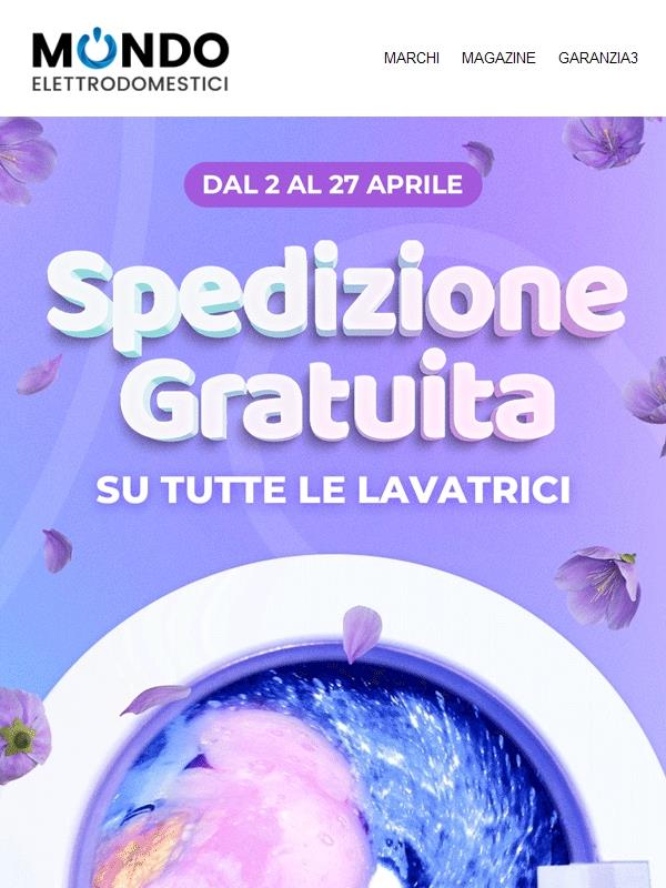 È primavera: rinnova la tua lavatrice 🌸