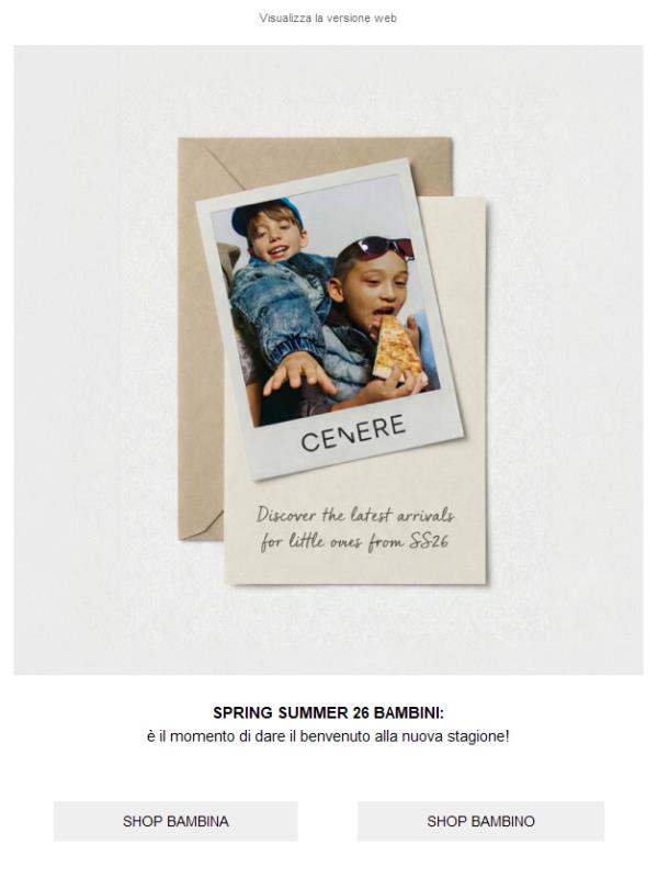 Kids SS26: scopri i nuovi arrivi