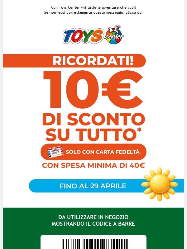 🎁🌸 10€ di sconto su tutto!