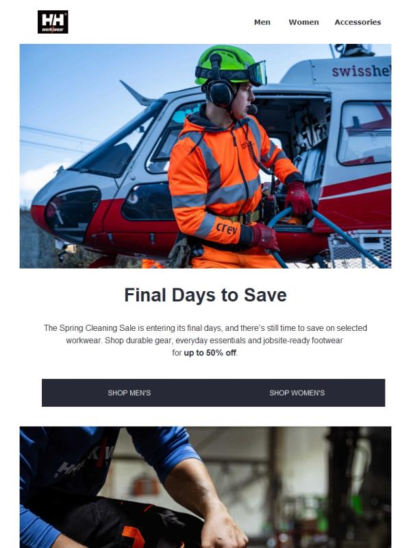 Final Days to Shop Up to 50% Off