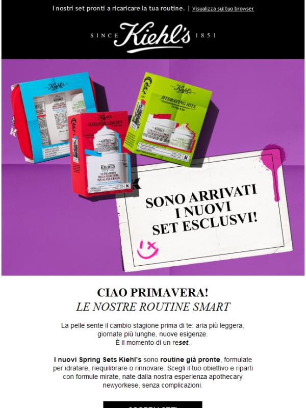 Scopri gli Spring Sets Kiehl's! 🌸