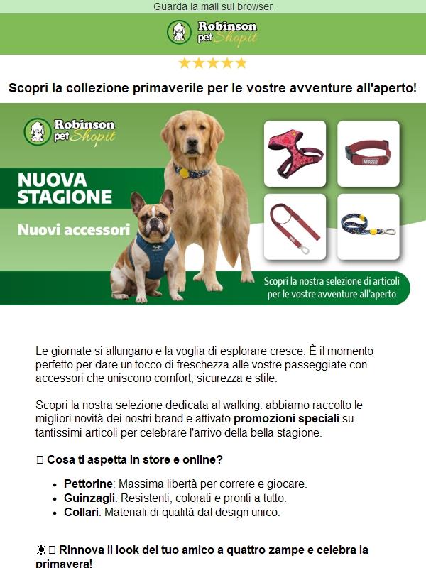 🌸 Tempo di passeggiate: rinnova il look del tuo Pet!