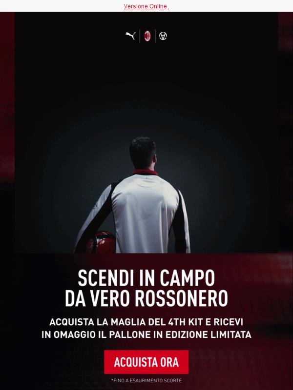 Ricevi in omaggio il pallone con la maglia del 4th kit