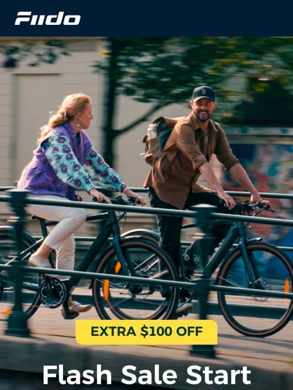 FLASH SALE: Extra $100 Off Your New E-Bike ⚡