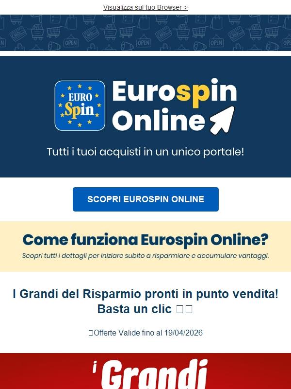 Grandi occasioni con i Grandi del Risparmio! Basta un clic!