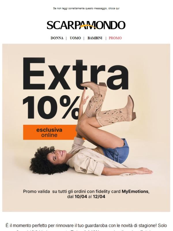 💣 Extra 10% su ogni ordine!