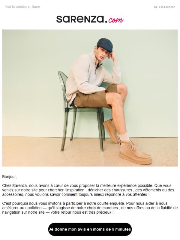 Sarenza & vous : dites-nous tout !