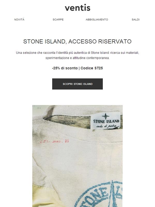 Stone Island -25% con codice riservato