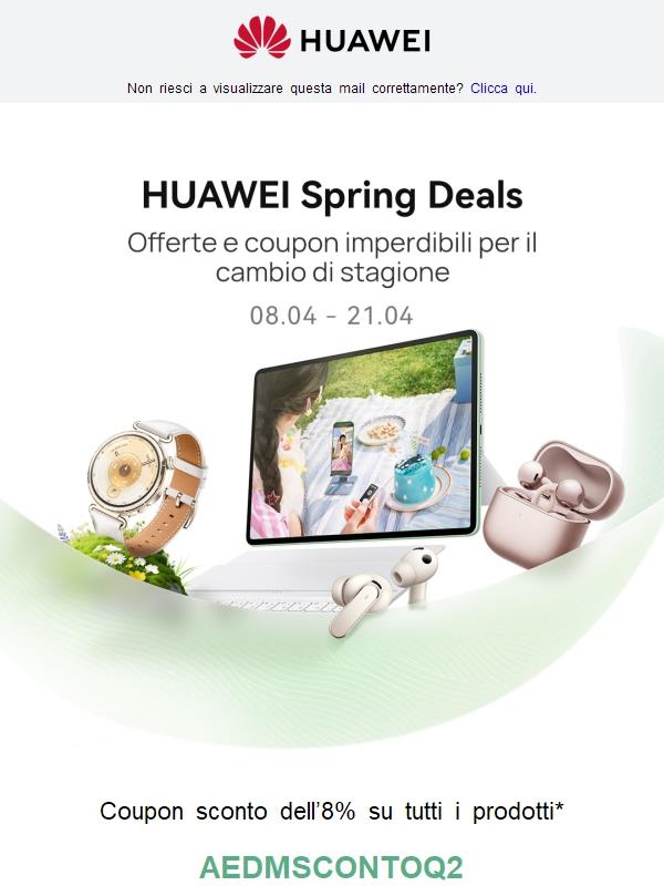 HUAWEI Spring Deals solo fino al 21/04