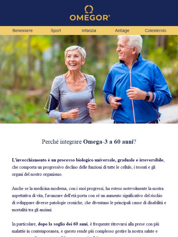 Omega-3 a 60 anni: tutto quello che c’è da sapere