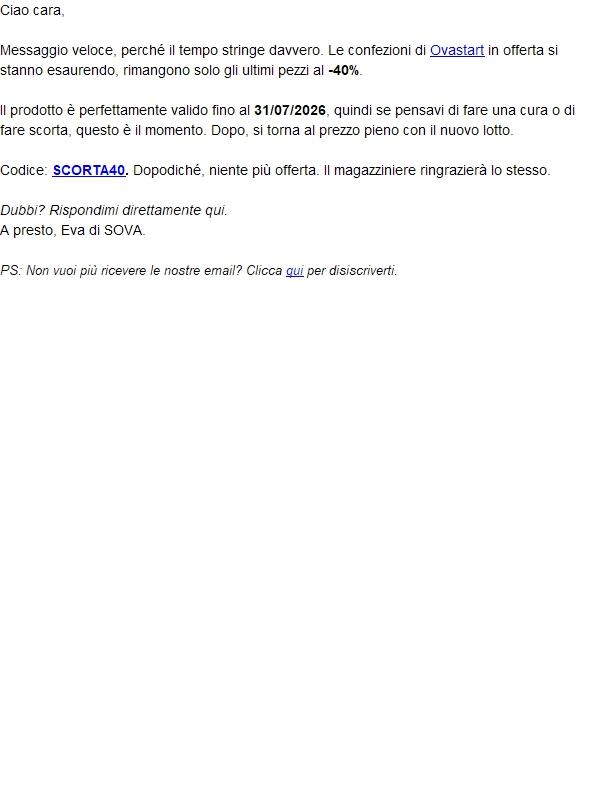 Quasi finite. (davvero stavolta)