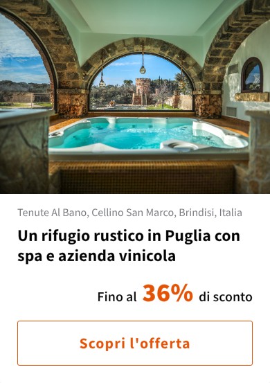 Un rifugio rustico in Puglia con spa e azienda vinicola