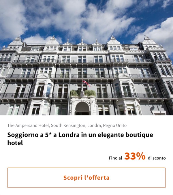 Soggiorno a 5* a Londra in un elegante boutique hotel