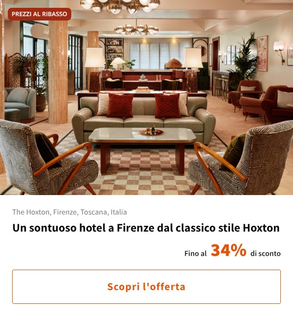 Un sontuoso hotel a Firenze dal classico stile Hoxton