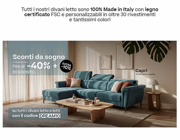 Promo Divani Letto e Letti