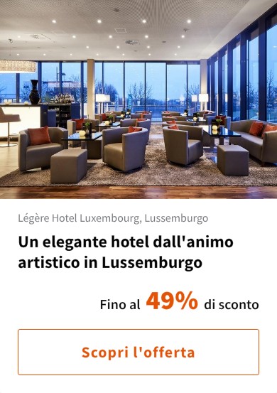 Un elegante hotel dall'animo artistico in Lussemburgo