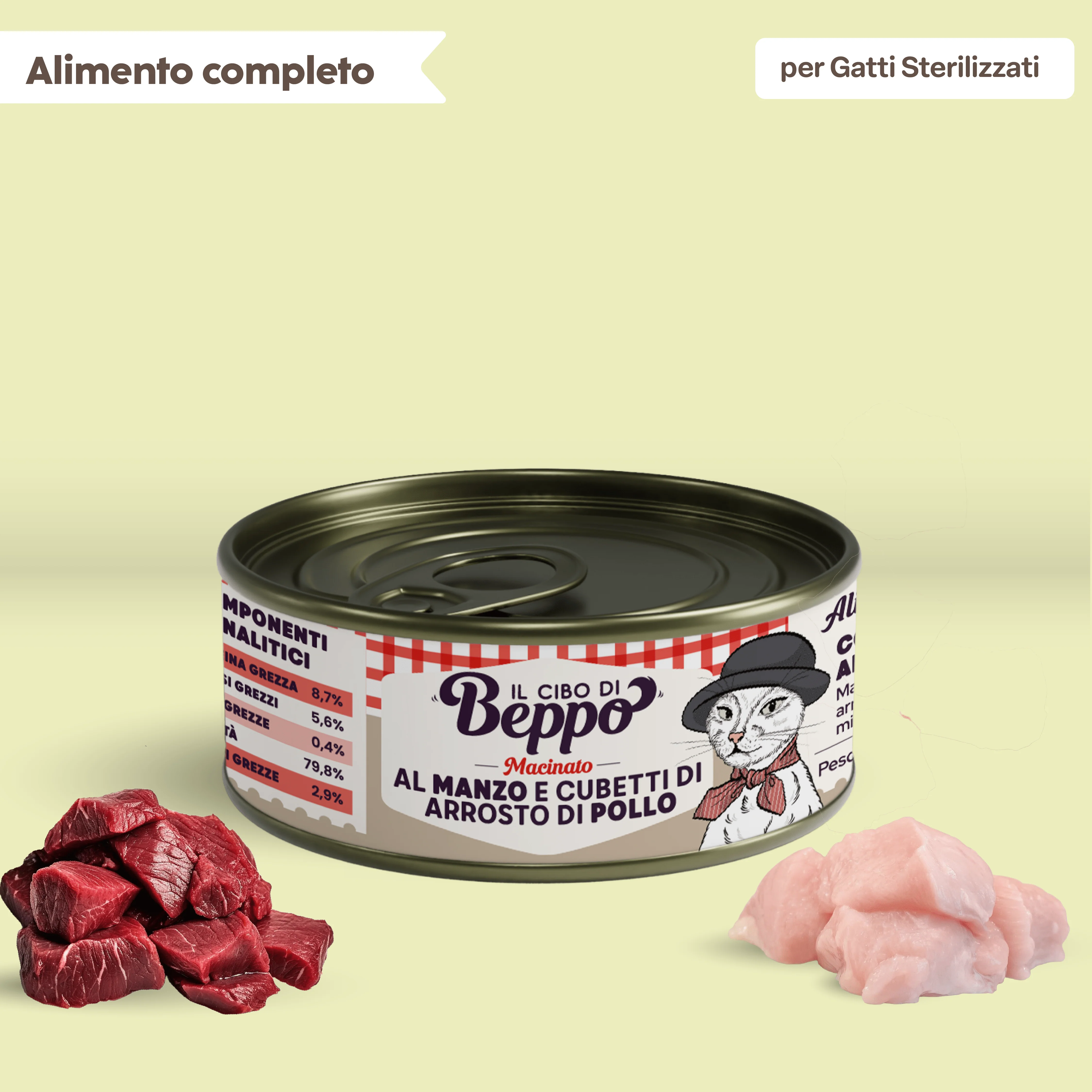Image of Il Cibo di Beppo - Umido Macinato in lattina - 85g