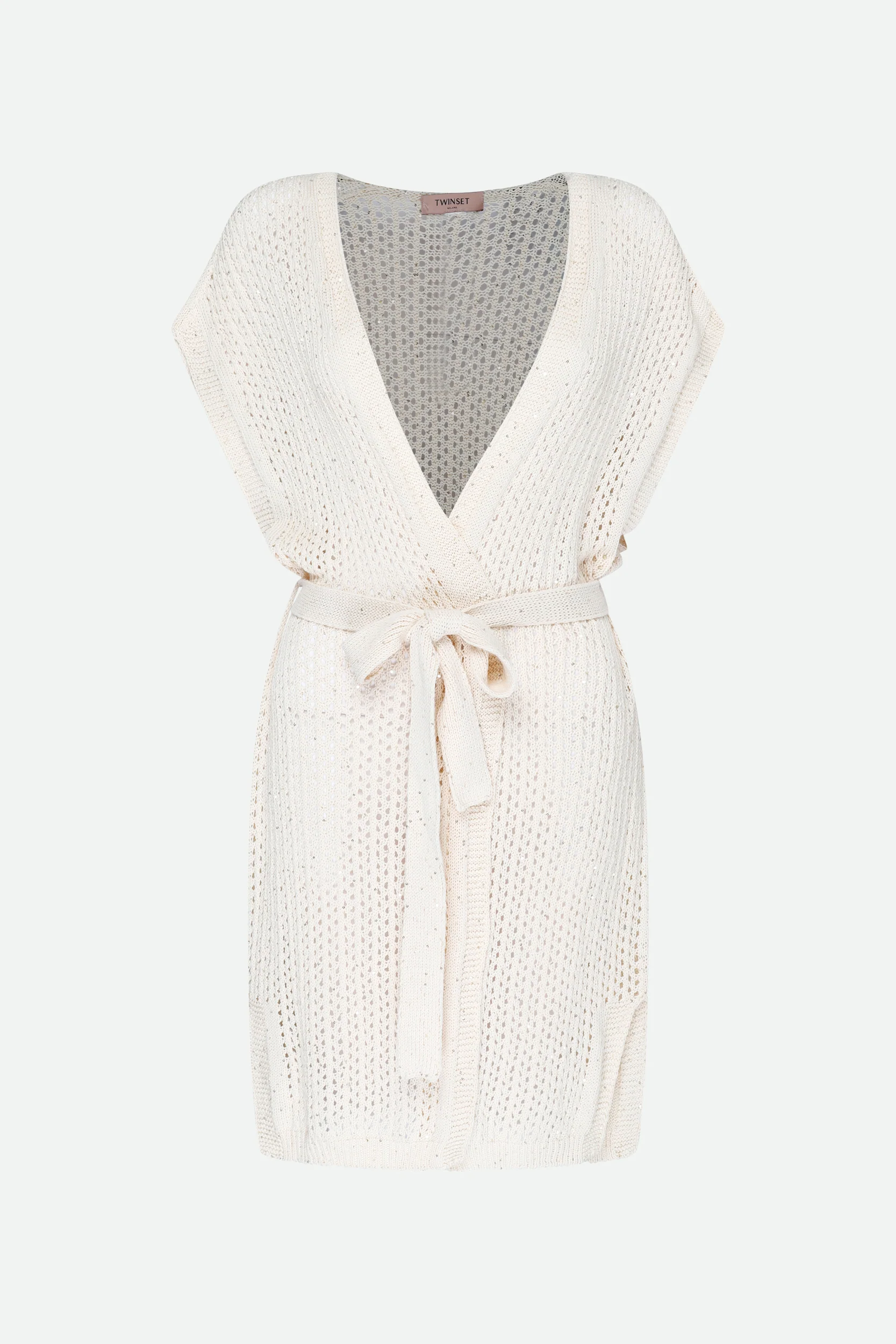 Image of Twinset Cardigan Lungo Bianco