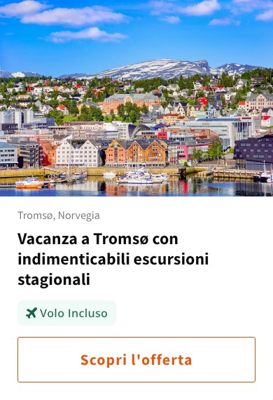 Vacanza a Tromsø con indimenticabili escursioni stagionali