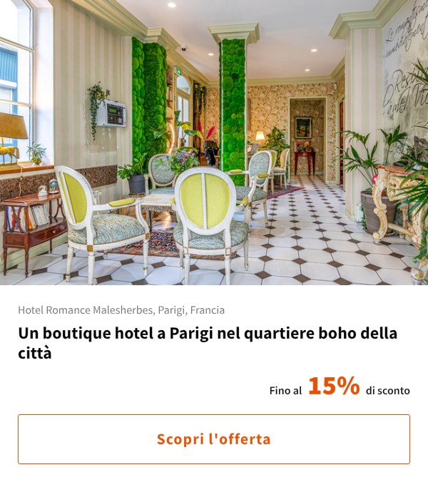 Un boutique hotel a Parigi nel quartiere boho della città