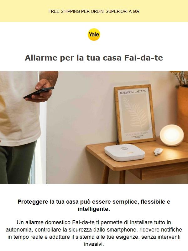 Scopri la comodità dell'allarme Fai-da-te!