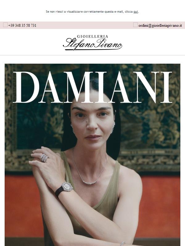 Maria Carla Boscono e I.N per Damiani Mimosa 💛