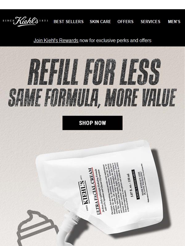 Refill for Less! ♻ Same Formula, More Value