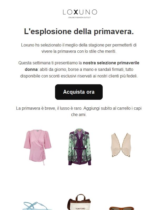 ✦ Loxuno | La primavera è donna: colori, leggerezza e grandi firme