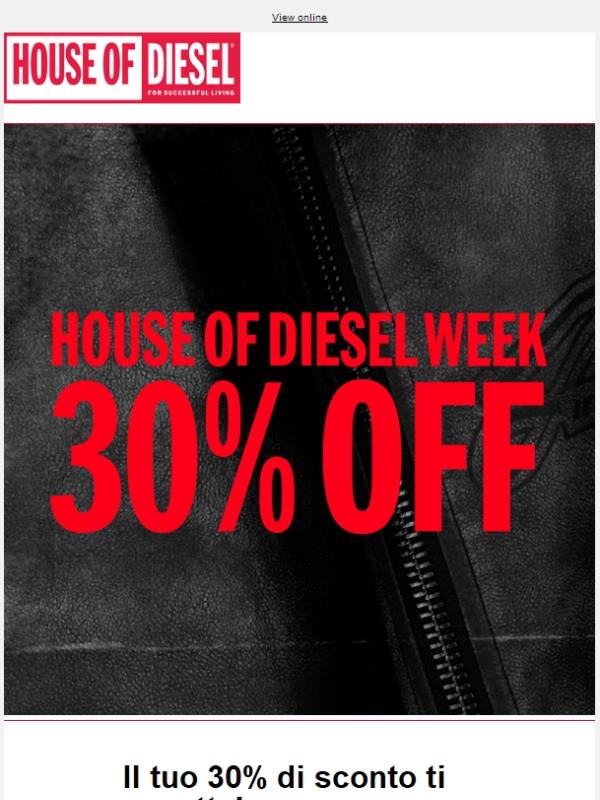 Il tuo 30% di sconto ti aspetta