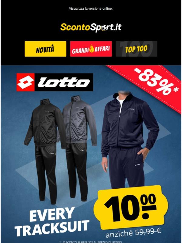 🤩 Solo 10 € per ogni tuta Lotto!