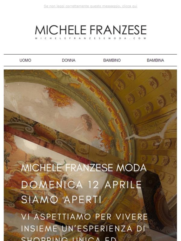 DOMENICA 12 APRILE, SIAMO APERTI! 🛍️