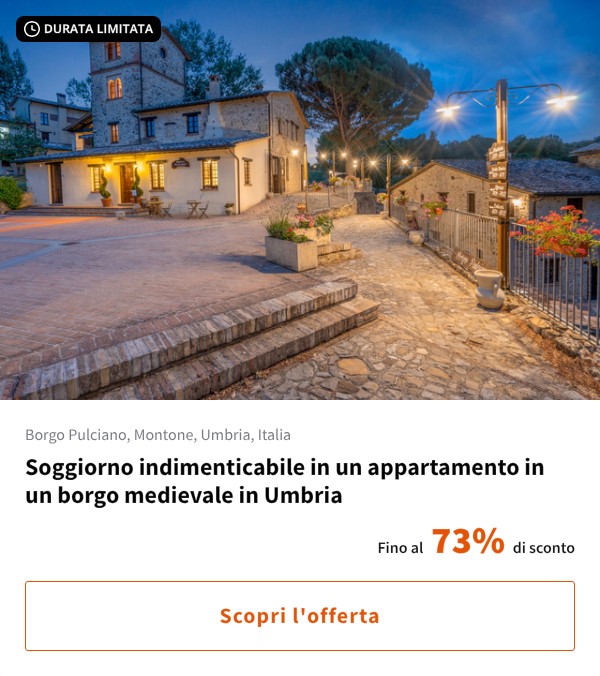 Soggiorno indimenticabile in un appartamento in un borgo medievale in Umbria