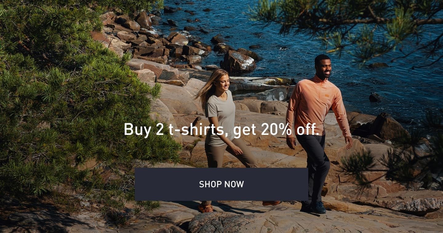 Buy 2 t-shirts, get 20% off.- Shop Now