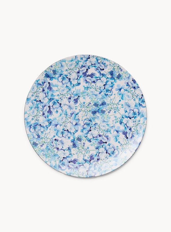 Sottopiatto in plastica motivo ortensie