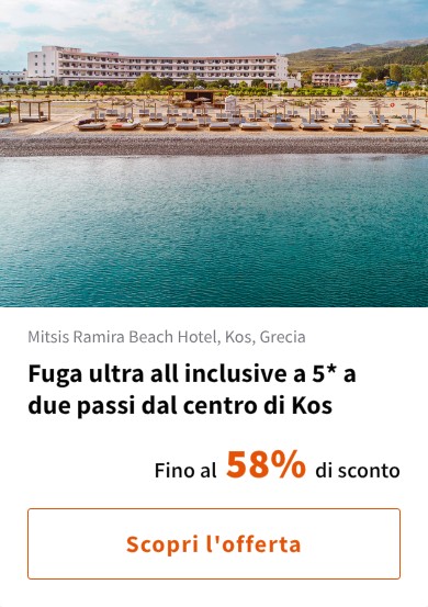 Fuga ultra all inclusive a 5* a due passi dal centro di Kos