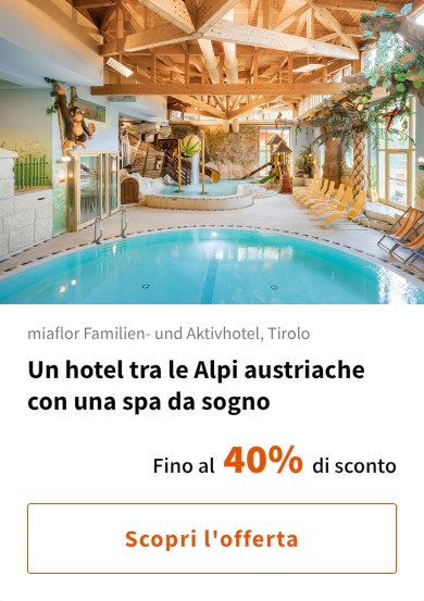 Un hotel tra le Alpi austriache con una spa da sogno
