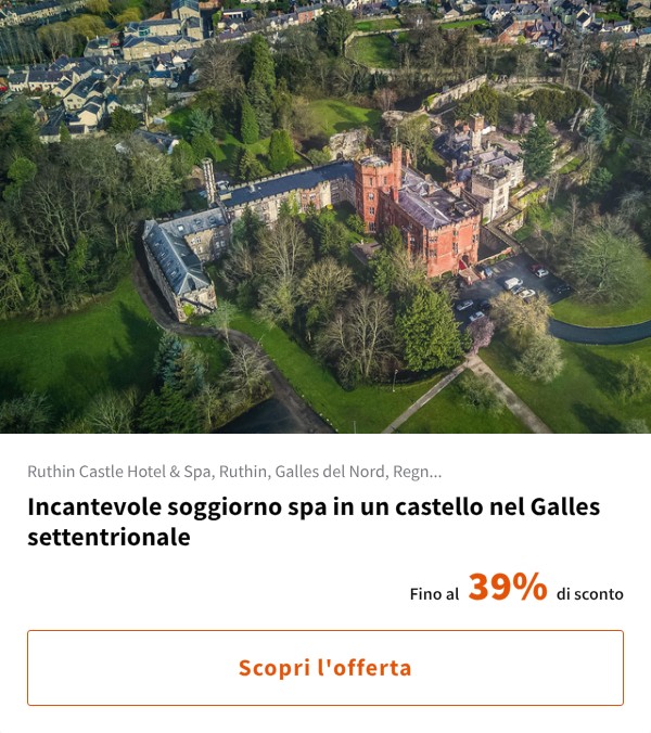 Incantevole soggiorno spa in un castello nel Galles settentrionale