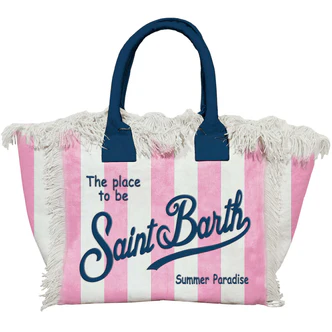 Borsa a Spalla Vanity in Canvas / Rosa