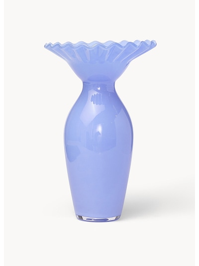 Vaso in vetro colorato in pasta fatto a mano