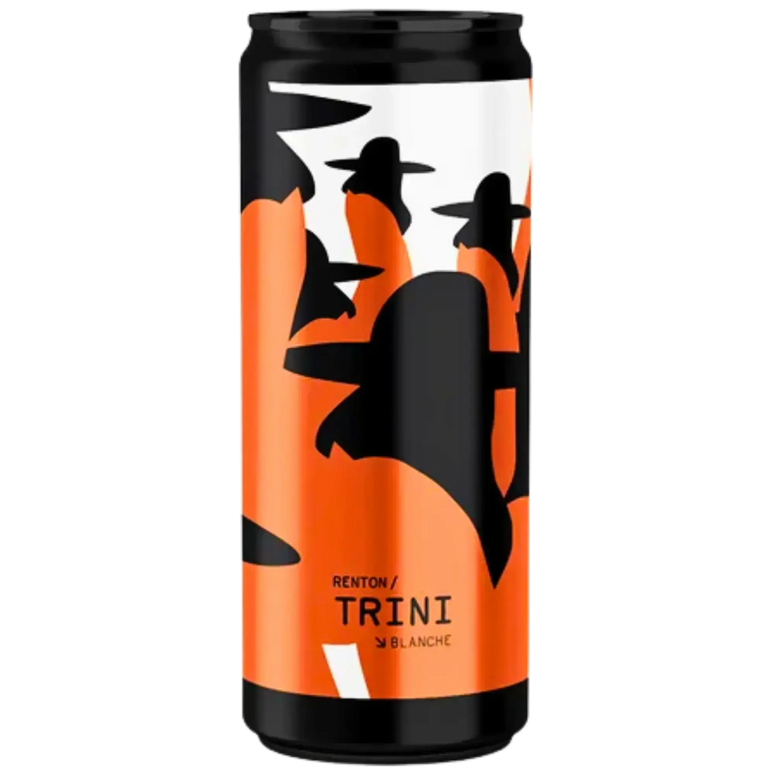 an image of a can of beer with a mountain in the background