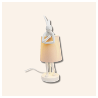 Lampada da tavolo Animal Rabbit bianco/rosa 50cm