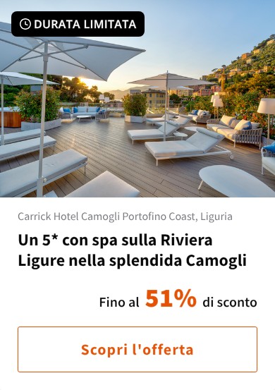 Un 5* con spa sulla Riviera Ligure nella splendida Camogli