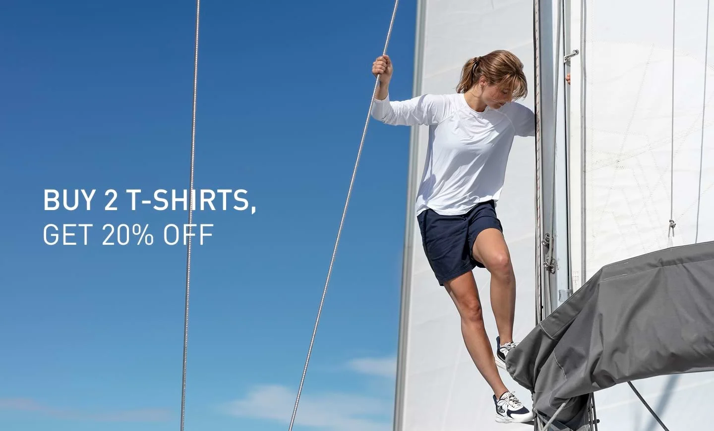 Buy 2 t-shirts, get 20% off