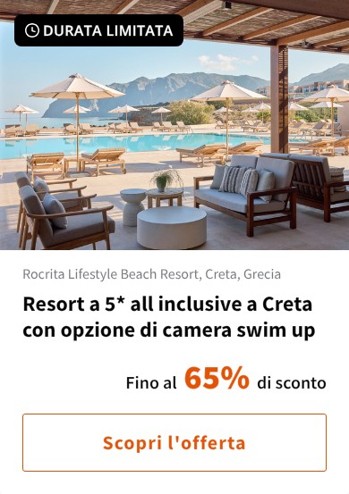 Resort a 5* all inclusive a Creta con opzione di camera swim up