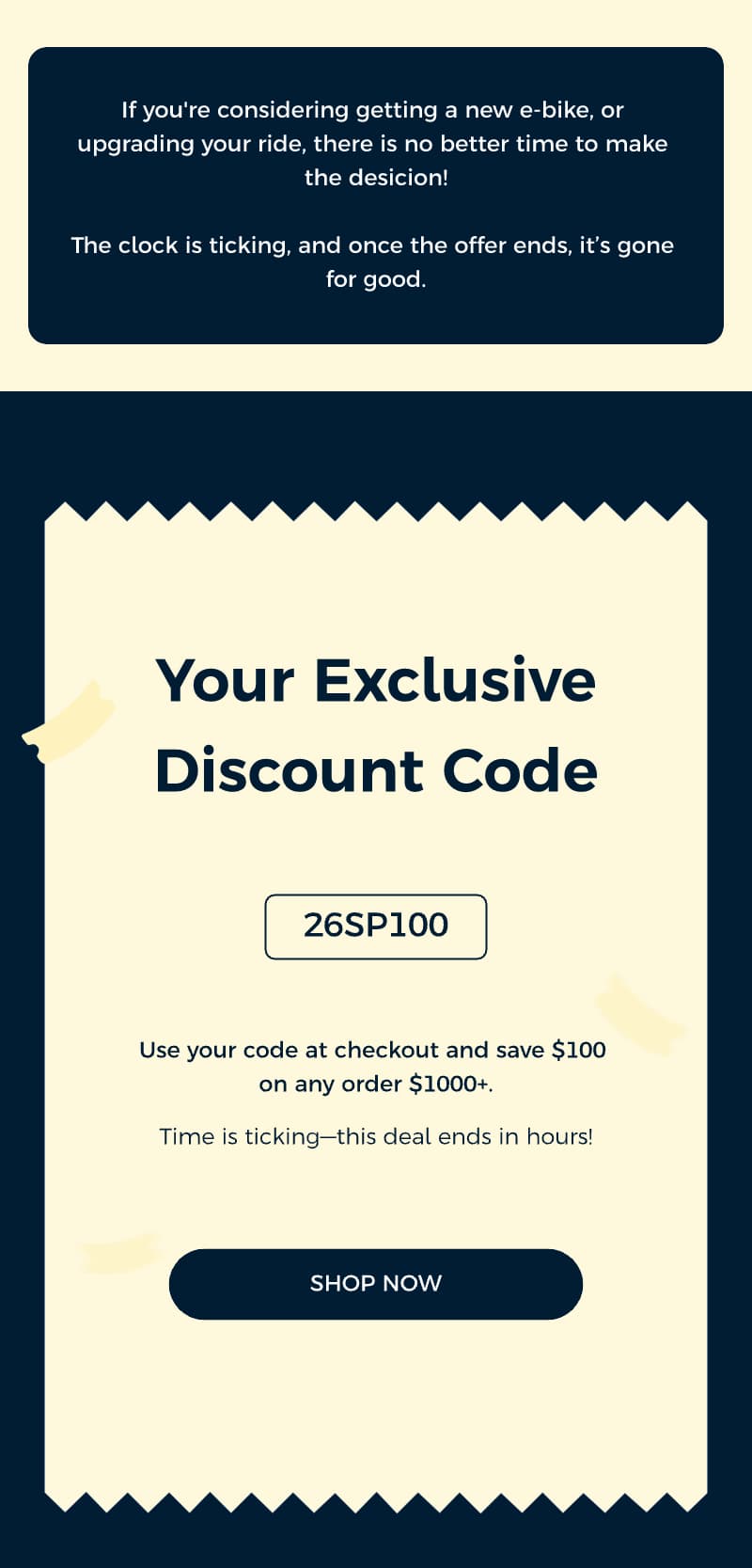 Your Exclusive Discount Code