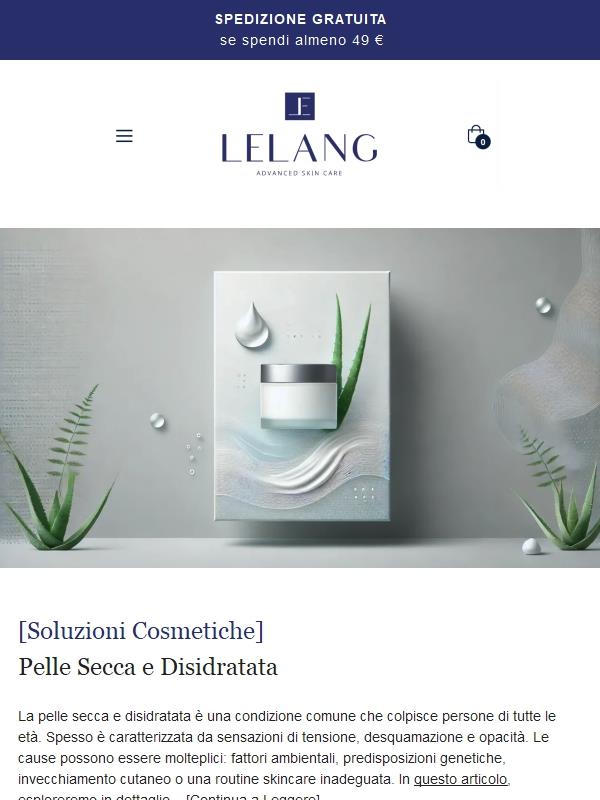 Soluzioni Cosmetiche per Pelle Secca