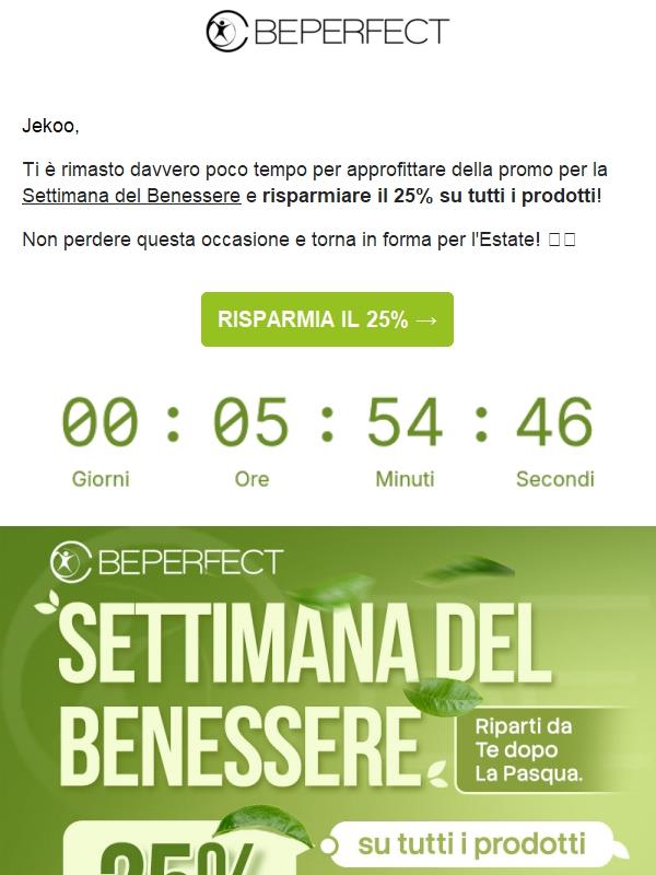 ⏱️ Ti restano 6 ore...